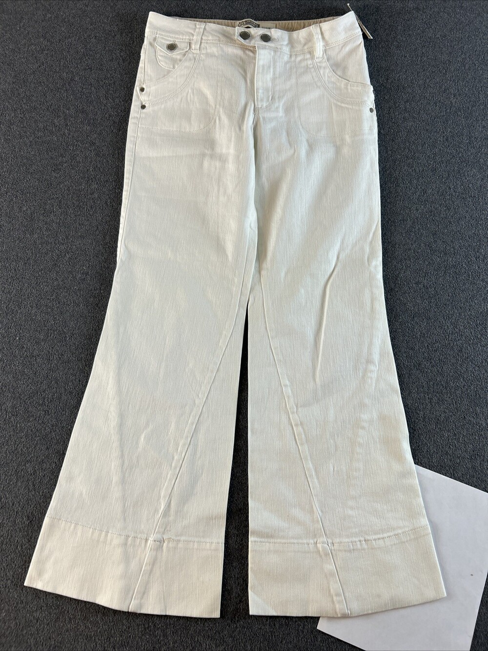 VTG Route 66 Jeans Womens ACTUAL 30x32 White 7/8 NEW Stretch Flare READ #6432